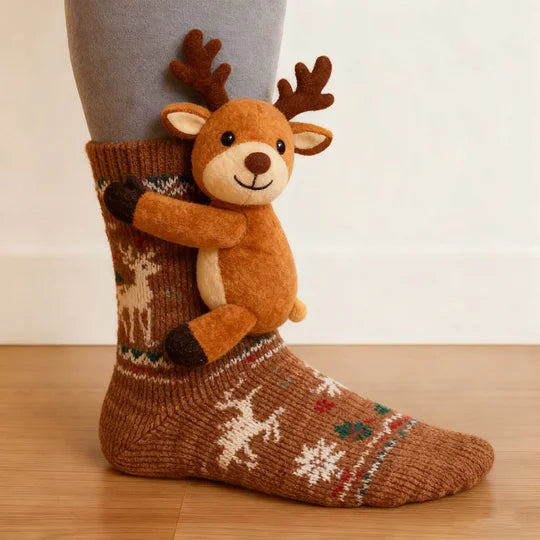 (🌲Early Christmas Sale- 49% OFF) 🦥3D Animal Socks Christmas Edition🧦