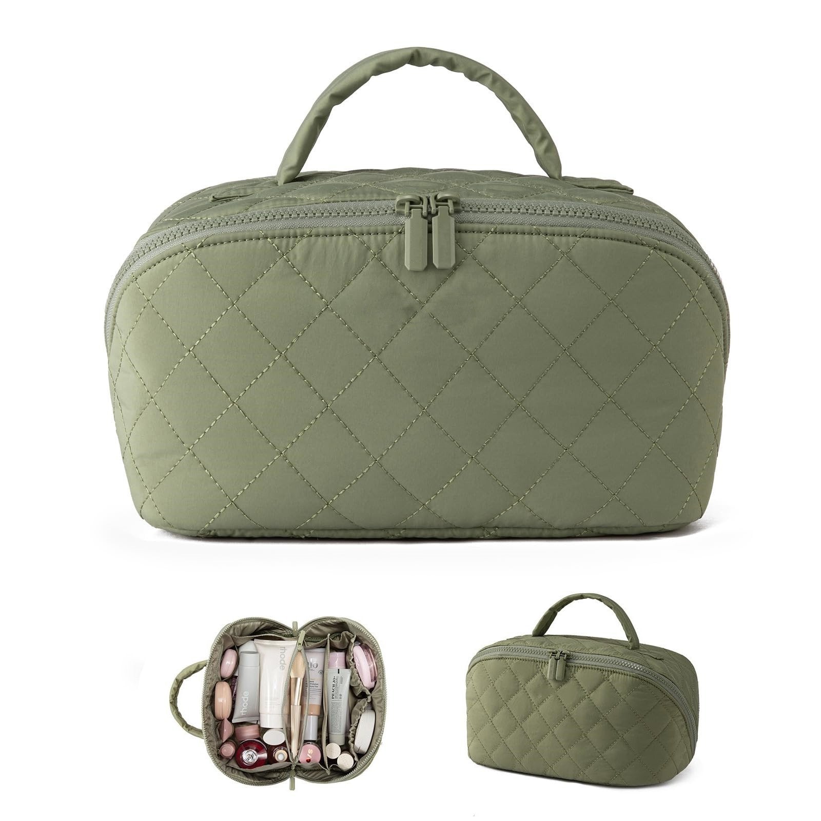 (🌲Early Christmas Sale - 49% OFF) Travel Makeup Bag for Woman, 🔥BUY 2 FREE SHIPPING