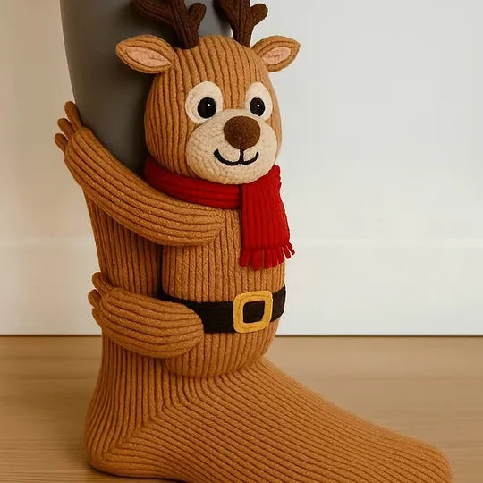 (🌲Early Christmas Sale- 49% OFF) 🦥3D Animal Socks Christmas Edition🧦